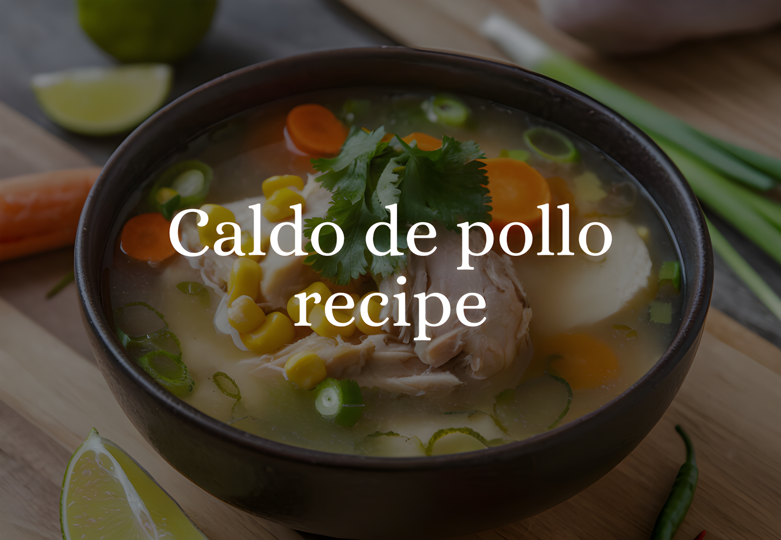 Caldo de pollo recipe