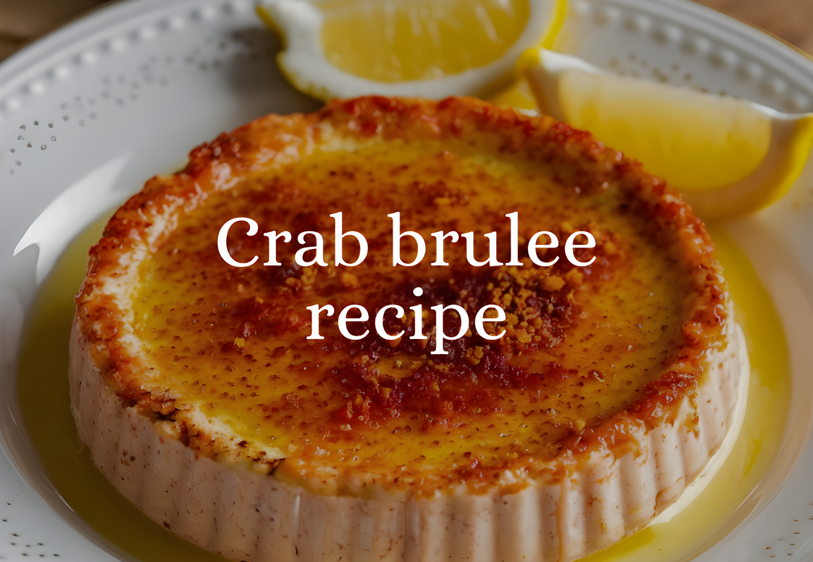 Crab brulee recipe