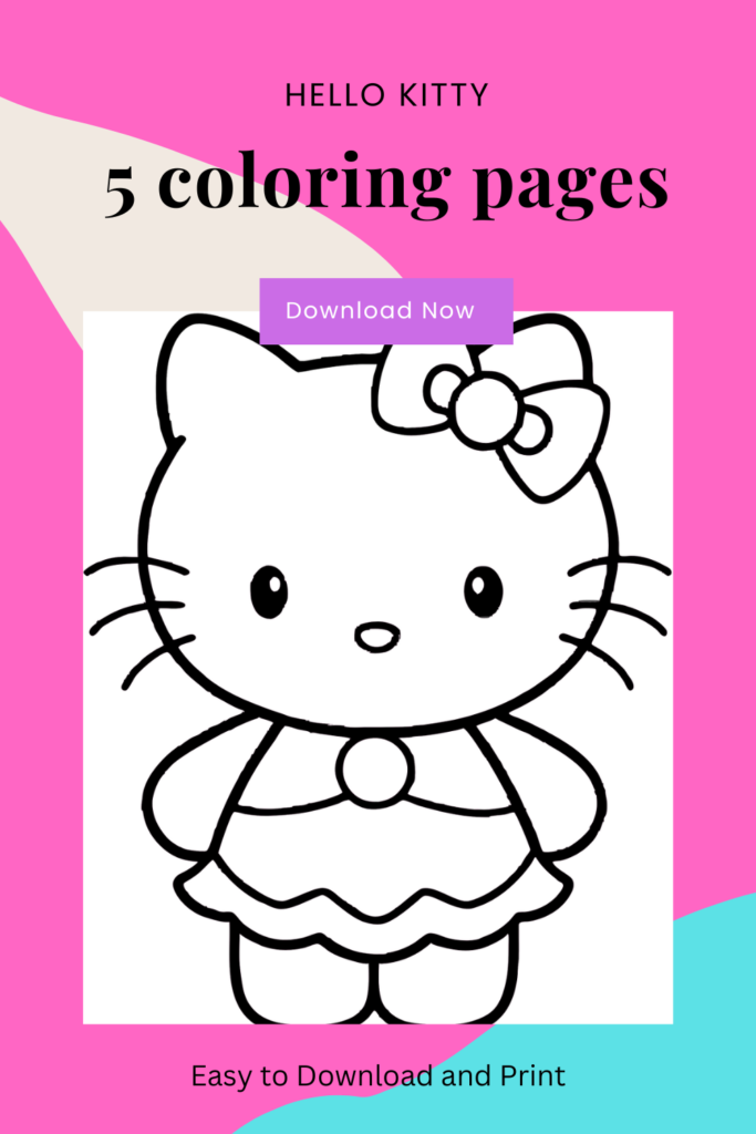 Hello kitty coloring Pages