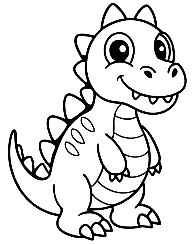 Dinosaur coloring page