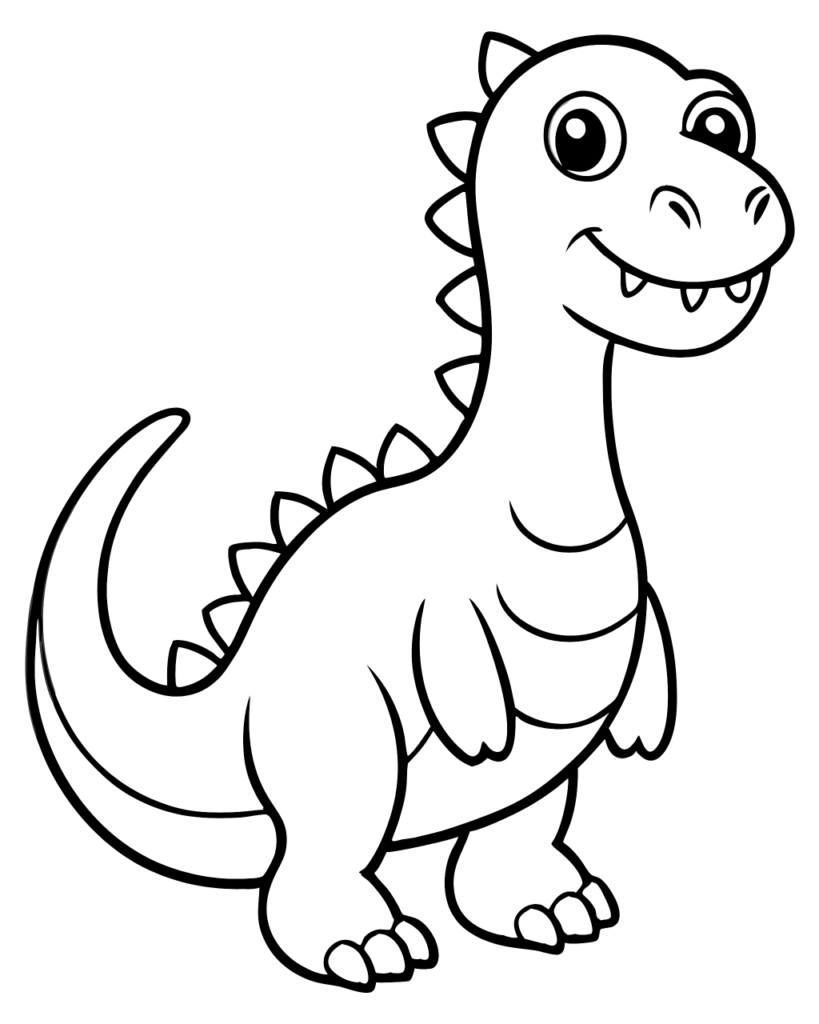 Dinosaur coloring page 