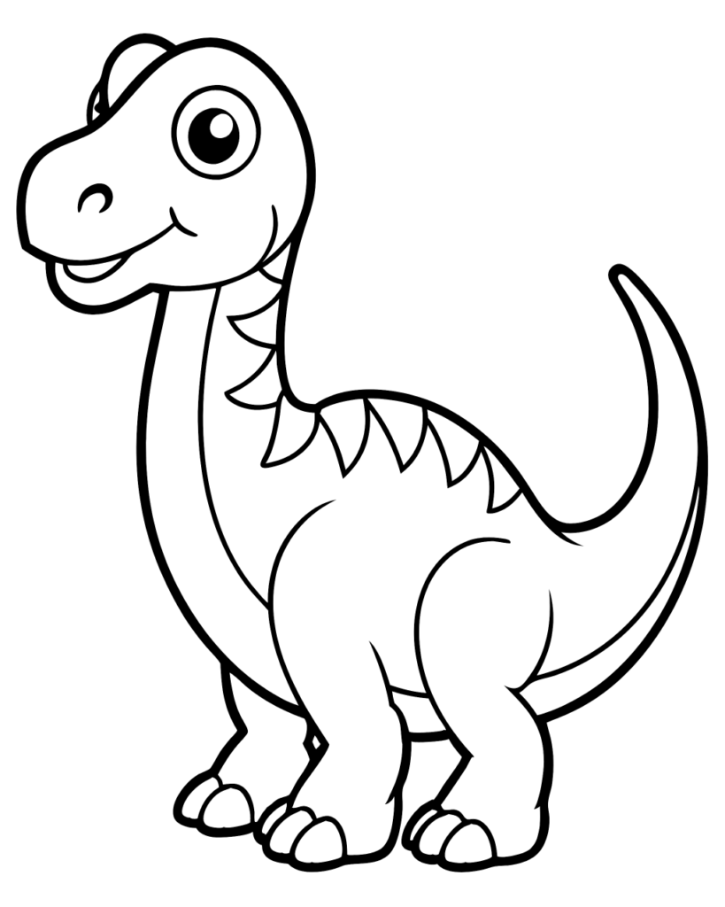 Dinosaur coloring page 