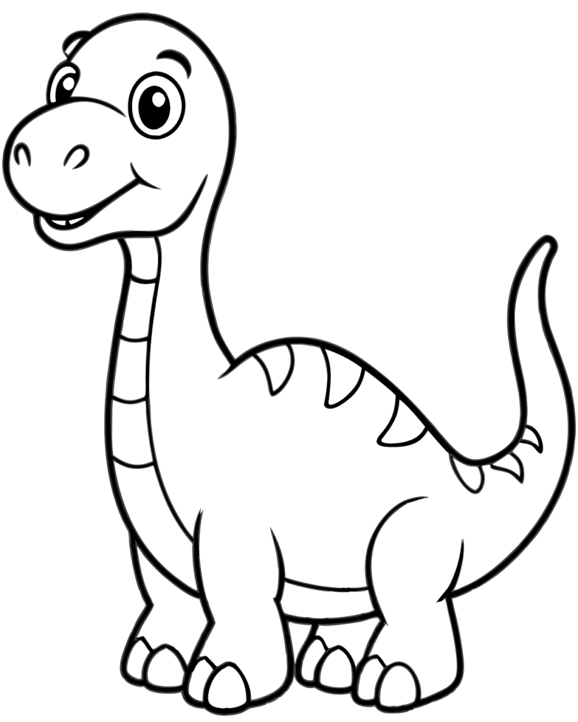 Dinosaur coloring page 