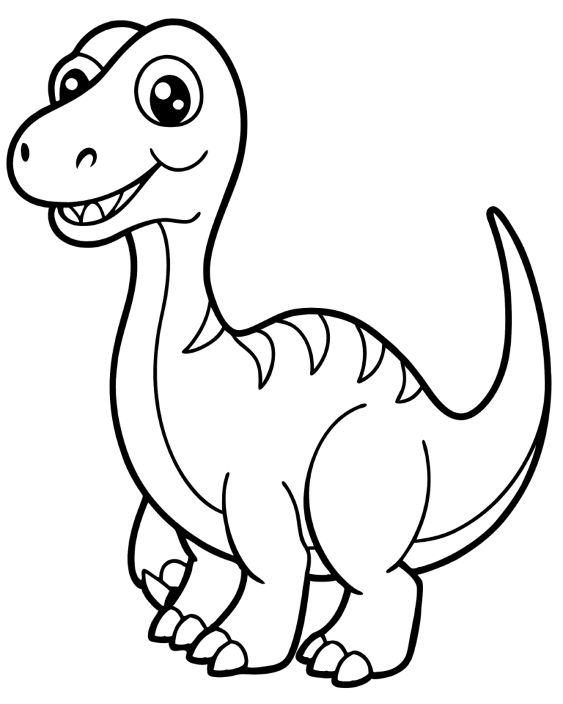 Dinosaur coloring page 