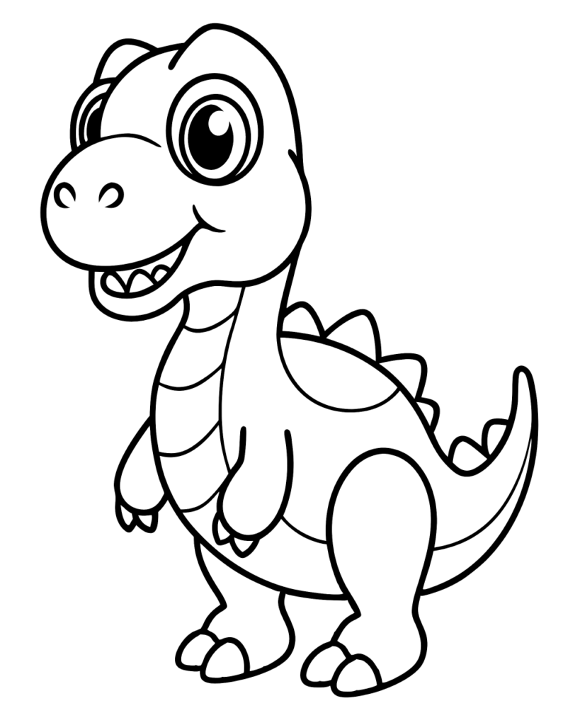 Dinosaur coloring page