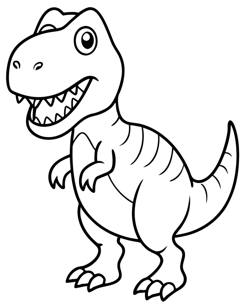 Dinosaur coloring page 