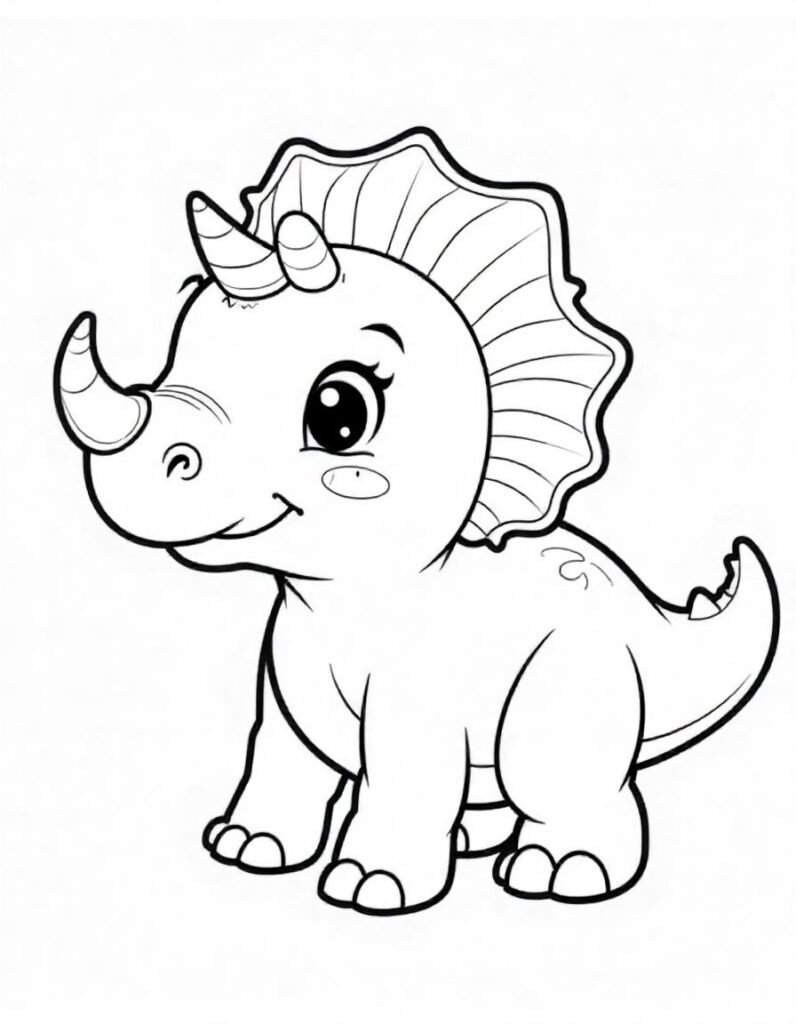 Dinosaur coloring page