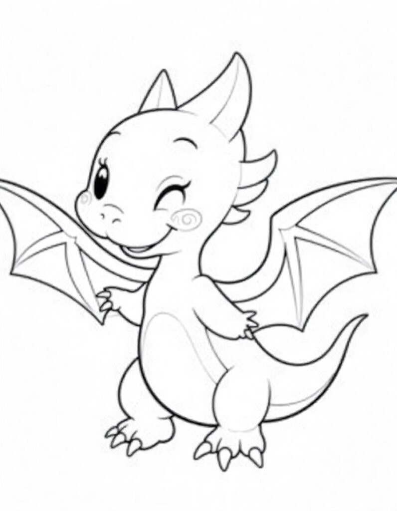 Dinosaur coloring page 