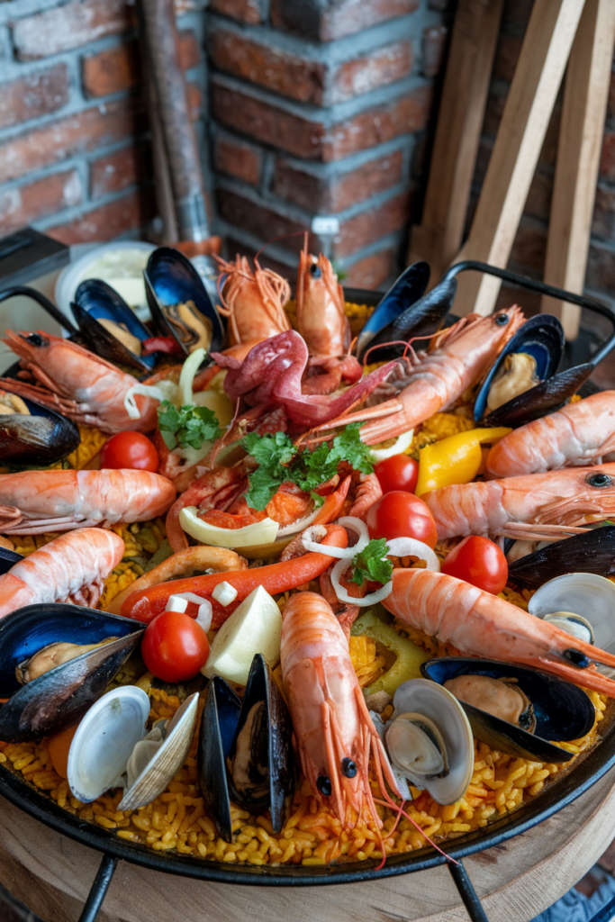 Authentic Seafood Paella